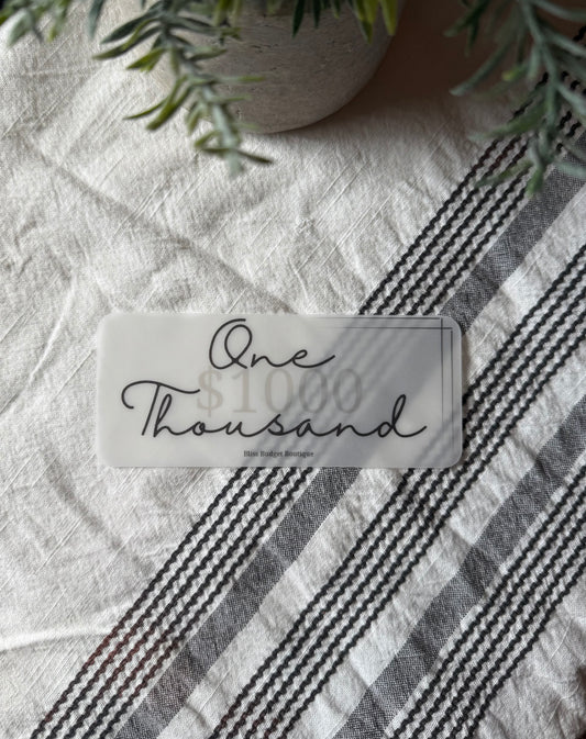 Luna Bloom Cash Envelope Placeholders- Set of 4