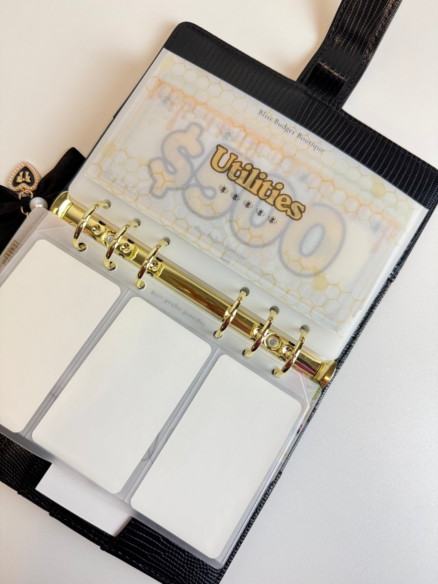 Honey & Blooms Cash Placeholders | A6 Budget Inserts