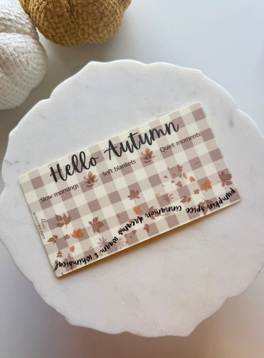 Fall Vibes Planner Card