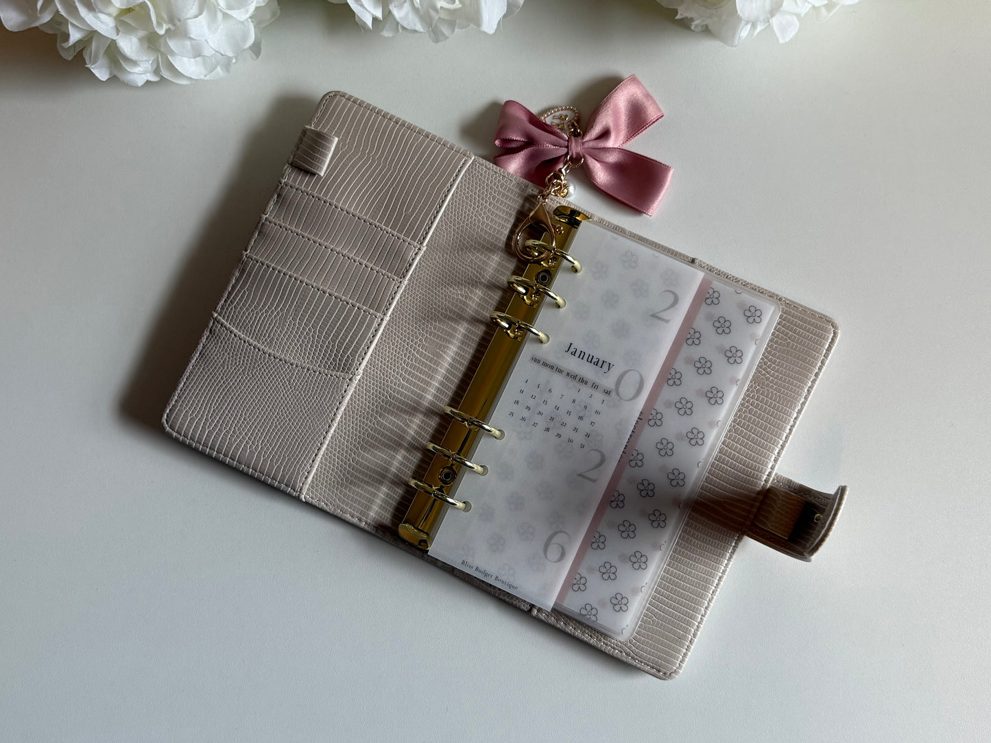 Neutral Noted Months Bookmarks