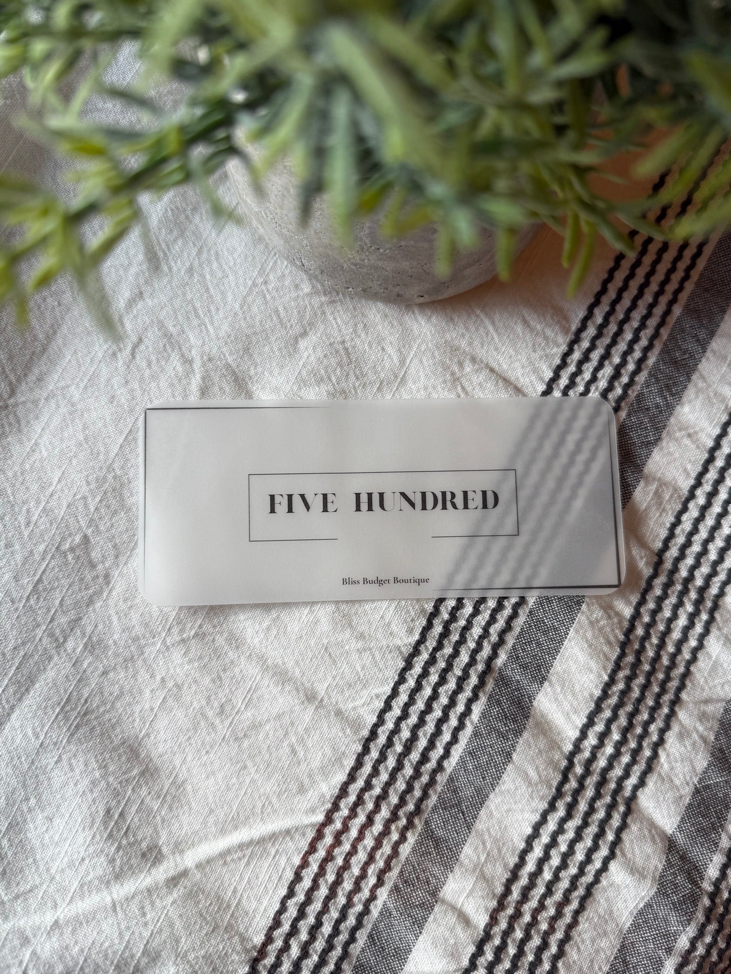 Luxe Cash Envelope Placeholders- Set of 4