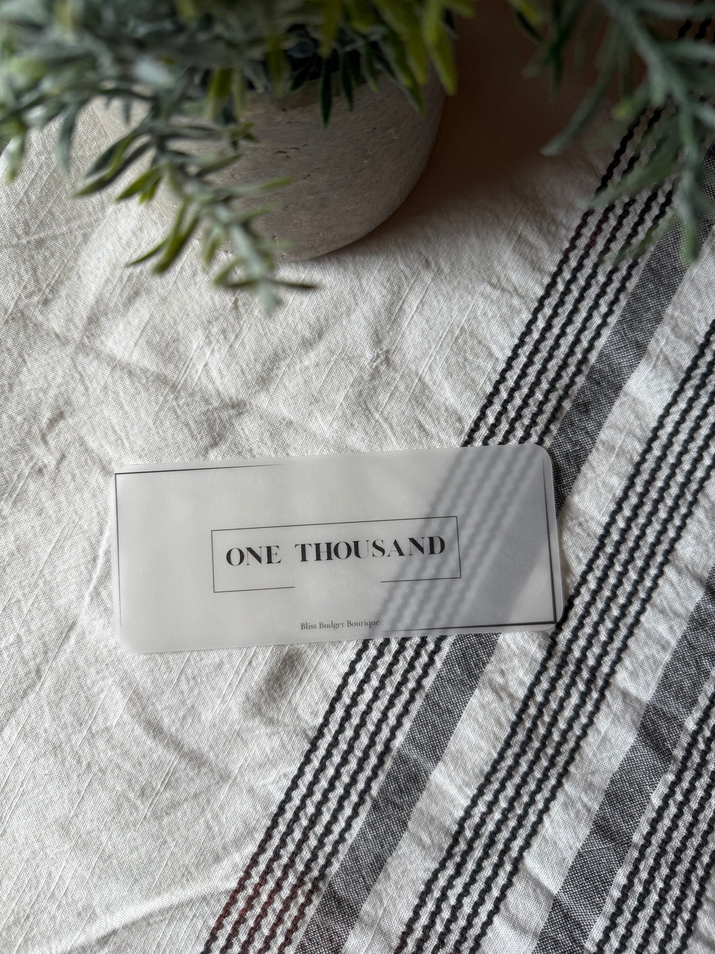 Luxe Cash Envelope Placeholders- Set of 4