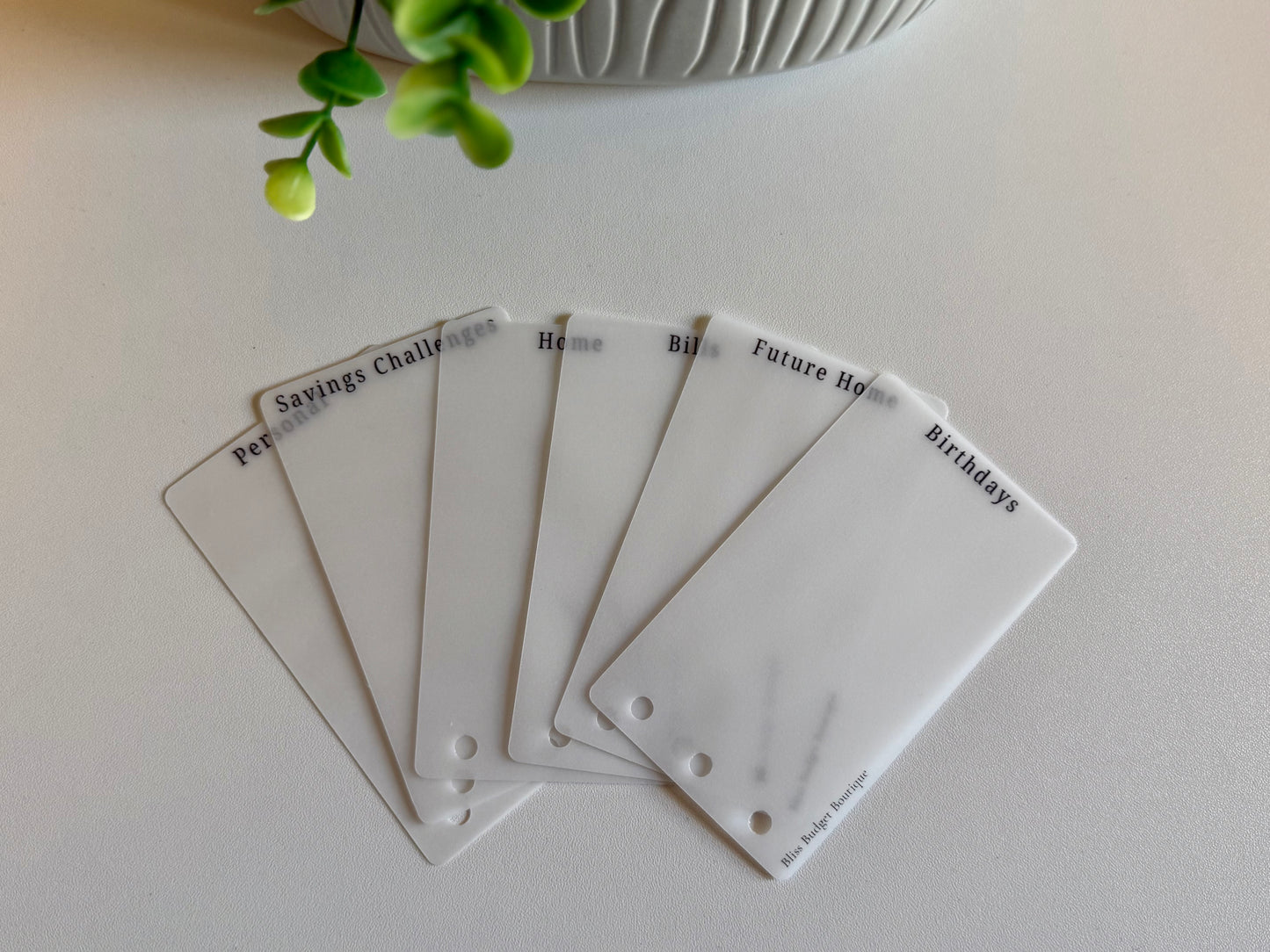 Custom Minimalistic Vellum Sideways Bookmark