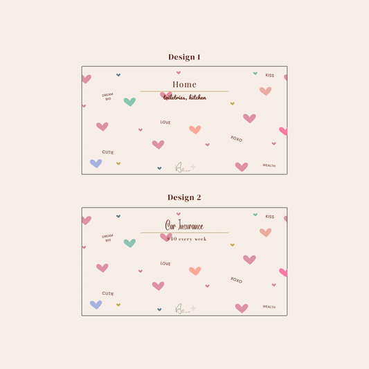 Bliss Cash Envelopes | Sweethearts Custom Vellum Cash Envelope