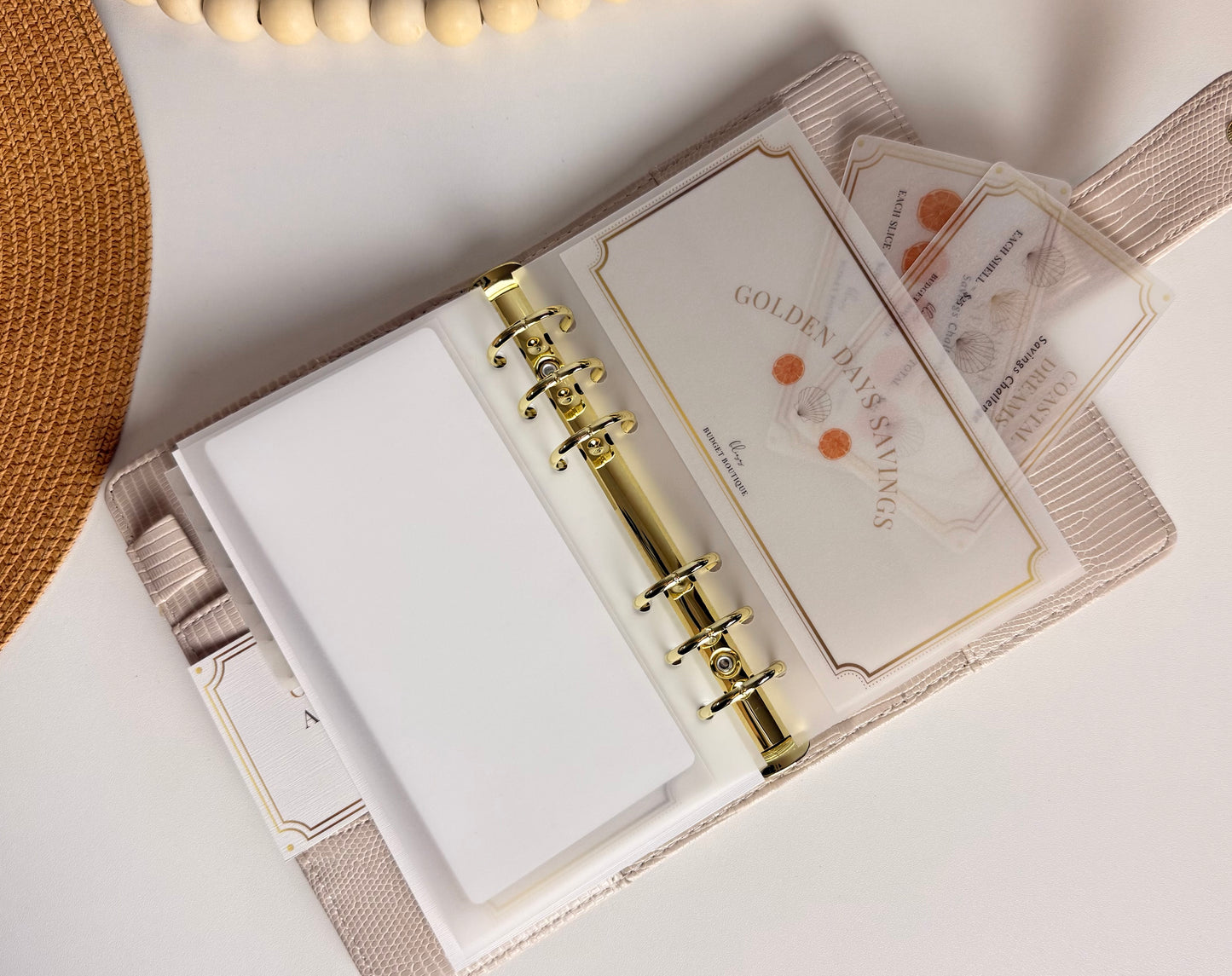 Golden Days Summer Savings Challenge Bundle | A6 Cash Stuffing Budget Binder Collection