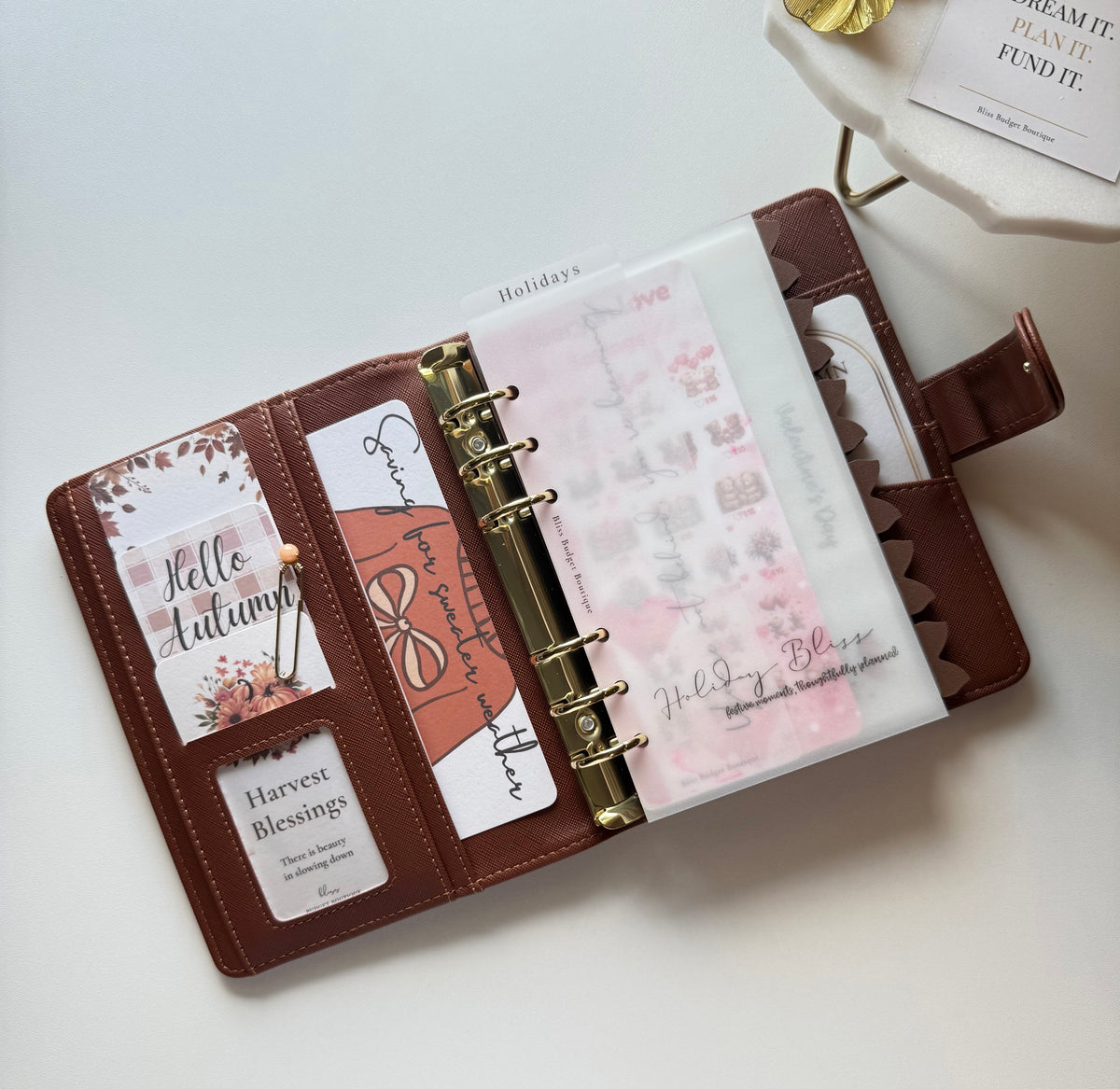 Seasonal Edit Planner Cards A6 Binder - Autumn Cozy Harvest