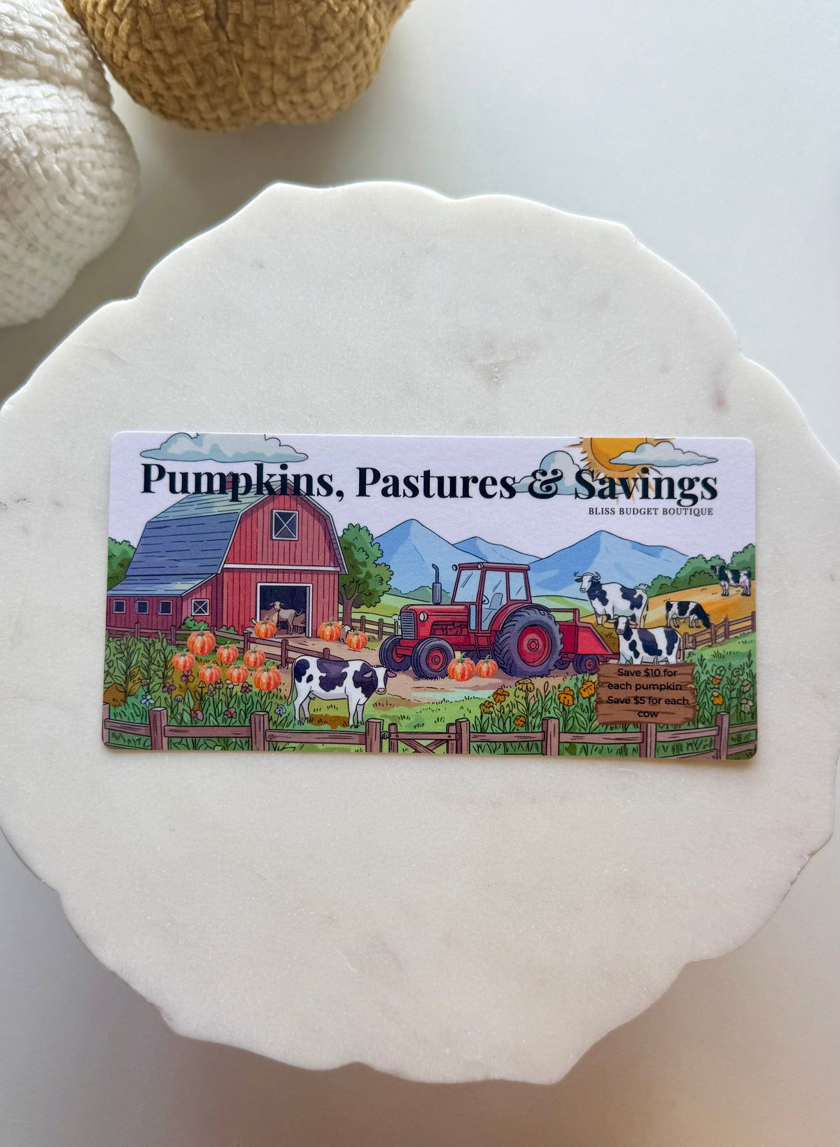 Pumpkins, Pastures & Savings