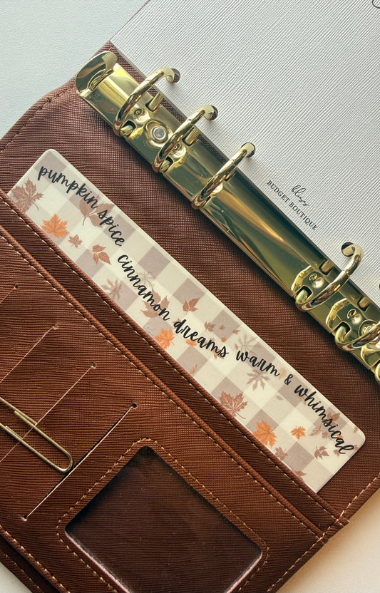 Fall Vibes Planner Card