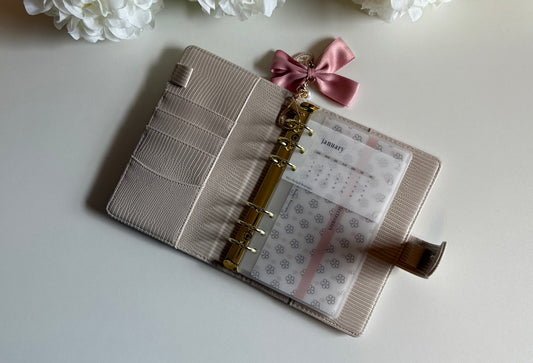 Neutral Noted Months Half Size Bookmarks