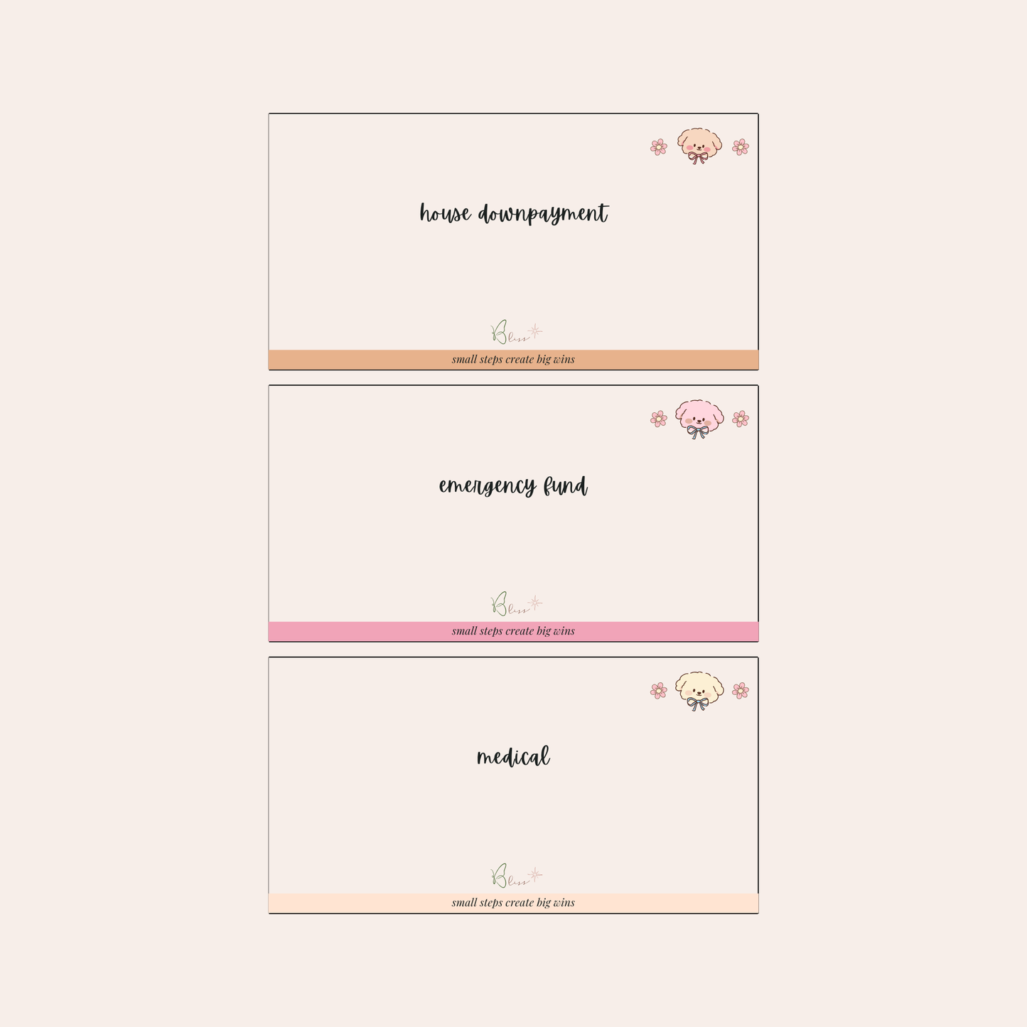 Custom Vellum Cash Envelopes – Cozy Luxe Pals A6/A7/A5