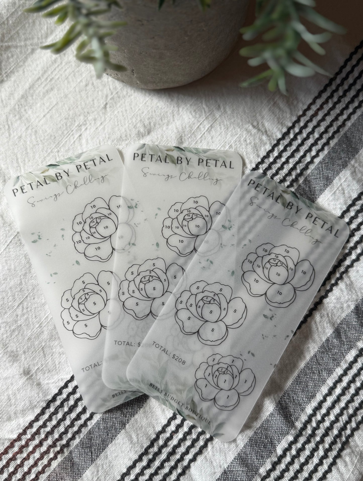 Petal by Petal Savings Challenge