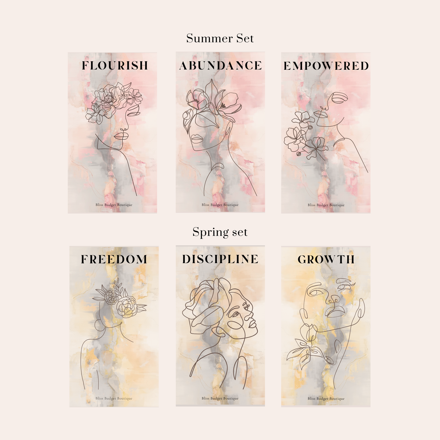 Bloom & Inspire Planner Card Set